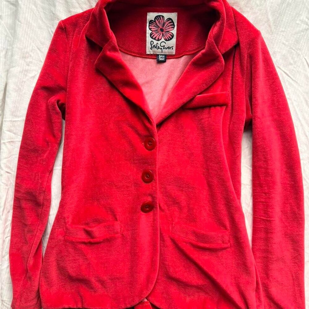 Lesley Evers Women's Red and Pink Jacket
